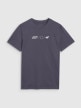 Męski t-shirt z nadrukiem 4F 4FRSS25TTSHM2847 - granatowy