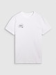 Męski t-shirt z nadrukiem 4F 4FRSS25TTSHM2850 - biały