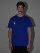 Męski t-shirt z nadrukiem 4F 4FRSS25TTSHM2850 - niebieski