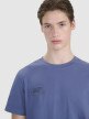 Męski t-shirt z nadrukiem 4F 4FRSS25TTSHM2850 - niebieski