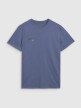 Męski t-shirt z nadrukiem 4F 4FRSS25TTSHM2850 - niebieski