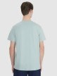 Męski t-shirt z nadrukiem 4F 4FRSS25TTSHM2850 - turkusowy