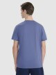 Męski t-shirt z nadrukiem 4F 4FRSS25TTSHM2850 - niebieski
