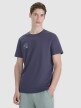4F Męski tshirt z nadrukiem 4F 4FRSS25TTSHM2850  granatowy Granatowy