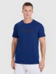 Męski t-shirt z nadrukiem 4F 4FRSS25TTSHM2851 - granatowy 