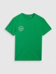 Męski t-shirt z nadrukiem 4F 4FRSS25TTSHM2854 - zielony