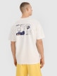 Męski t-shirt z nadrukiem 4F 4FRSS25TTSHM2981 - biały