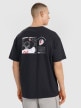 Męski t-shirt z nadrukiem 4F 4FRSS25TTSHM2981 - czarny