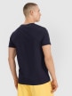 Męski t-shirt z nadrukiem 4F 4FRSS25TTSHM2982 - granatowy