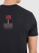 Męski t-shirt z nadrukiem 4F 4FRSS25TTSHM2983 - czarny