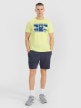 Męski t-shirt z nadrukiem 4F 4FRSS25TTSHM2995 - zielony