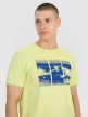 Męski t-shirt z nadrukiem 4F 4FRSS25TTSHM2995 - zielony