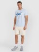 Męski t-shirt z nadrukiem 4F 4FRSS25TTSHM2998 - niebieski