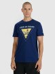  4F Męski tshirt z nadrukiem 4F 4FRSS25TTSHM3155  granatowy Granat