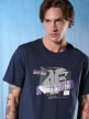 mini: Męski t-shirt z nadrukiem 4F 4FRSS26TTSHM3657 - granatowy (3)