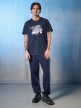 mini: Męski t-shirt z nadrukiem 4F 4FRSS26TTSHM3657 - granatowy (6)