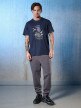 mini: Męski t-shirt z nadrukiem 4F 4FRSS26TTSHM3659 - granatowy (6)