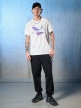 mini: Męski t-shirt z nadrukiem 4F 4FRSS26TTSHM3661 - biały (5)