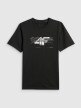 mini: Męski t-shirt z nadrukiem 4F 4FRSS26TTSHM3662 - czarny (7)