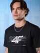 mini: Męski t-shirt z nadrukiem 4F 4FRSS26TTSHM3662 - czarny (3)