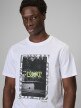 mini: Męski t-shirt z nadrukiem 4F 4FRSS26TTSHM3769 - biały (3)