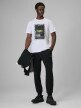 mini: Męski t-shirt z nadrukiem 4F 4FRSS26TTSHM3769 - biały (2)