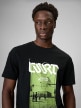 mini: Męski t-shirt z nadrukiem 4F 4FRSS26TTSHM3770 - czarny (3)