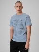 mini: Męski t-shirt z nadrukiem 4F 4FRSS26TTSHM3803 - niebieski (1)