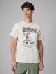 mini: Męski t-shirt z nadrukiem 4F 4FRSS26TTSHM3811 - biały (1)