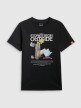 mini: Męski t-shirt z nadrukiem 4F 4FRSS26TTSHM3811 - czarny (5)