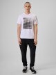 mini: Męski t-shirt z nadrukiem 4F 4FRSS26TTSHM3876 - biały (2)