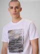 mini: Męski t-shirt z nadrukiem 4F 4FRSS26TTSHM3876 - biały (3)