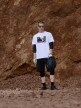 mini: Męski t-shirt z nadrukiem 4F 4FRSS26TTSHM3878 - biały (2)