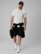 mini: Męski t-shirt bez nadruku 4F 4FRSS26TTSHM3973 - biały (2)