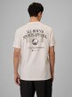 mini: Męski t-shirt z nadrukiem 4F 4FRSS26TTSHM3977 - biały (4)