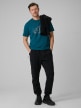 mini: Męski t-shirt z nadrukiem 4F 4FRSS26TTSHM3989 - turkusowy (2)
