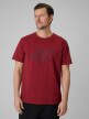 mini: Męski t-shirt z nadrukiem 4F 4FRSS26TTSHM3989 - czerwony (1)