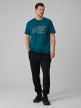 mini: Męski t-shirt z nadrukiem 4F 4FRSS26TTSHM3989 - turkusowy (5)