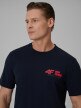 mini: Męski t-shirt z nadrukiem 4F 4FRSS26TTSHM3992 - granatowy (3)
