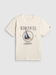mini: Męski t-shirt z nadrukiem 4F 4FRSS26TTSHM3993 - biały (5)