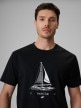 mini: Męski t-shirt z nadrukiem 4F 4FRSS26TTSHM3996 - czarny (3)