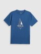 mini: Męski t-shirt z nadrukiem 4F 4FRSS26TTSHM3996 - niebieski (5)