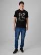 mini: Męski t-shirt z nadrukiem 4F 4FRSS26TTSHM4008 - czarny (2)
