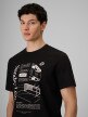 mini: Męski t-shirt z nadrukiem 4F 4FRSS26TTSHM4008 - czarny (3)