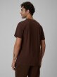 mini: Męski t-shirt z nadrukiem 4F 4FRSS26TTSHM4230 - brązowy (4)