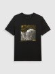 mini: Męski t-shirt z nadrukiem 4F 4FWAW25TTSHM3122 - czarny (7)
