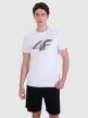 Męski t-shirt z nadrukiem 4F 4FWMM00TTSHM2257 - biały