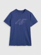 Męski t-shirt z nadrukiem 4F 4FWMM00TTSHM2257 - granatowy