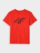 Męski t-shirt z nadrukiem 4F 4FWMM00TTSHM2257 - czerwony