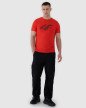 Męski t-shirt z nadrukiem 4F 4FWMM00TTSHM2257 - czerwony